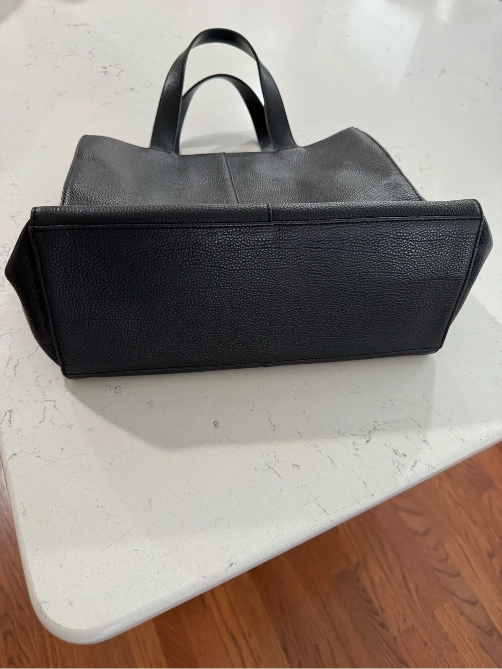 Burberry black leather